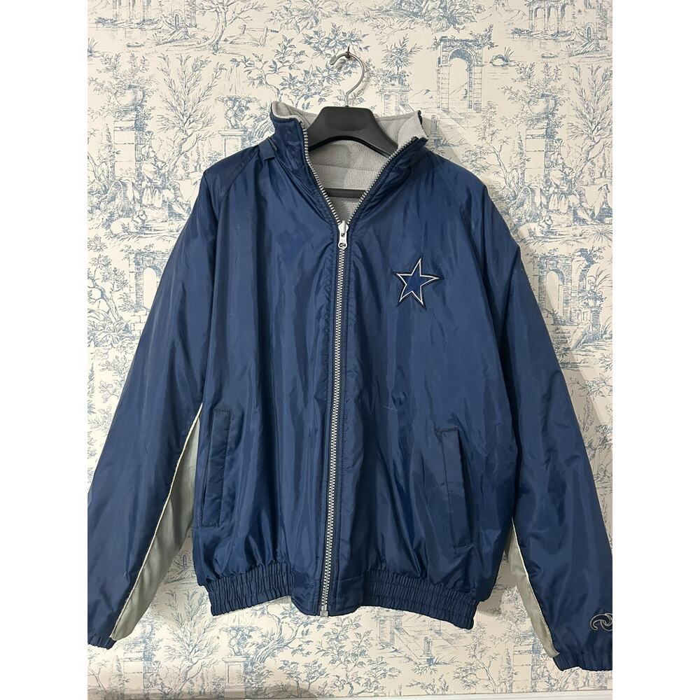 Vintage Unique Sports Generation Reversible Dallas Cowboys NFL Fleece Jacket XL